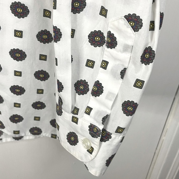 Vintage Levi Strauss Sportswear All Over Print‎ Collared Blue Tag Shirt Size L - Picture 6 of 10